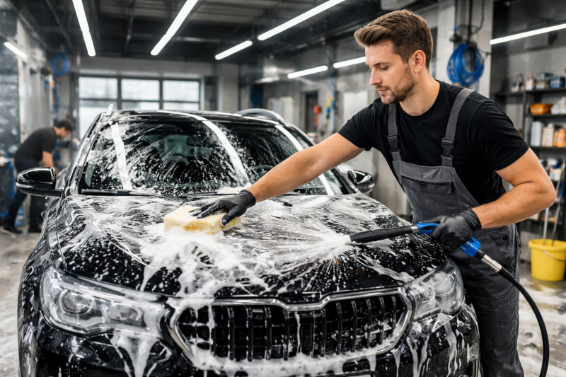 Rửa xe không chạm – Xu hướng bùng nổ trong ngành chăm sóc xe hiện đại 1 rửa xe truyền thống hiện nay