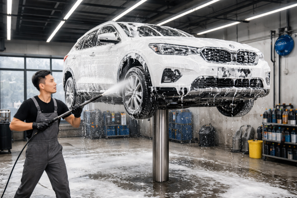 Rửa xe không chạm thịnh hành