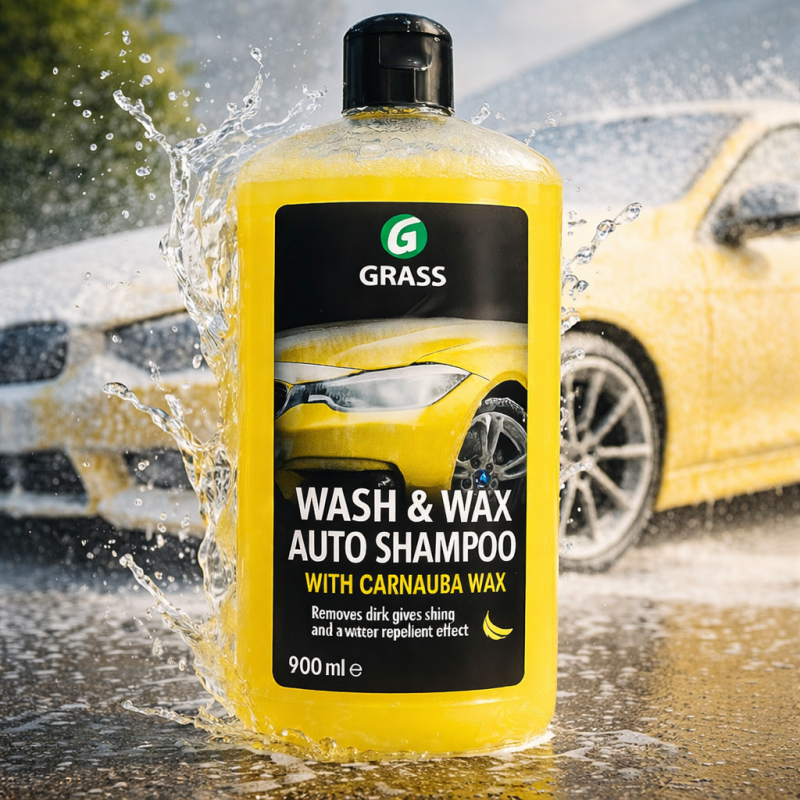Nước rửa xe Wash & Wax 900ml cao cấp siêu bóng sơn 6 Dung dịch rửa xe Wash & Wax 900ml
